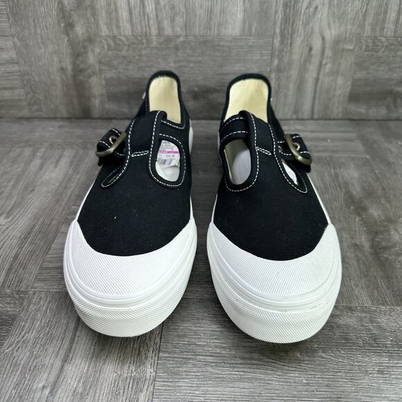 Vans Mary Jane Women's size 8.5 Black White Causal Shoes - Picture 4 of 8